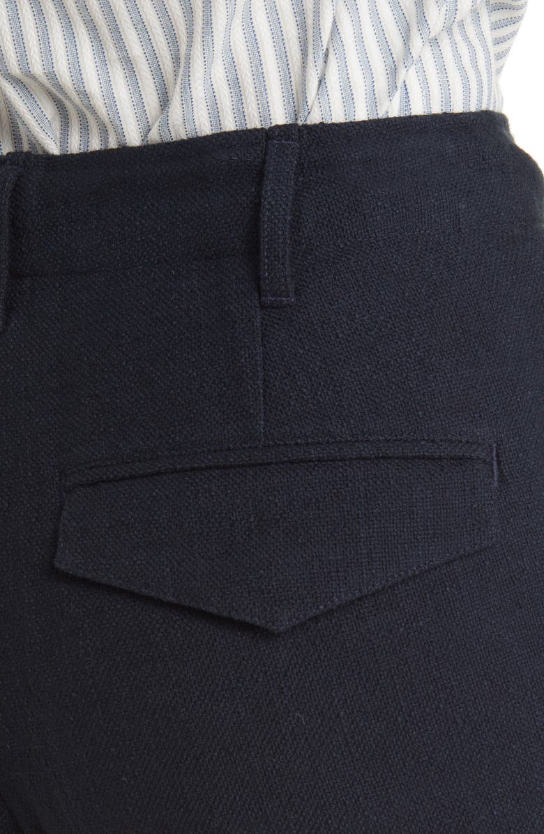 rag & bone Dylan High Waist Crop Wide Leg Tweed Pants, Alternate, color, Sal