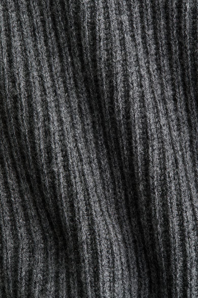 Rib-knit Wool-blend Jumper, Alternate, color, Dark gray