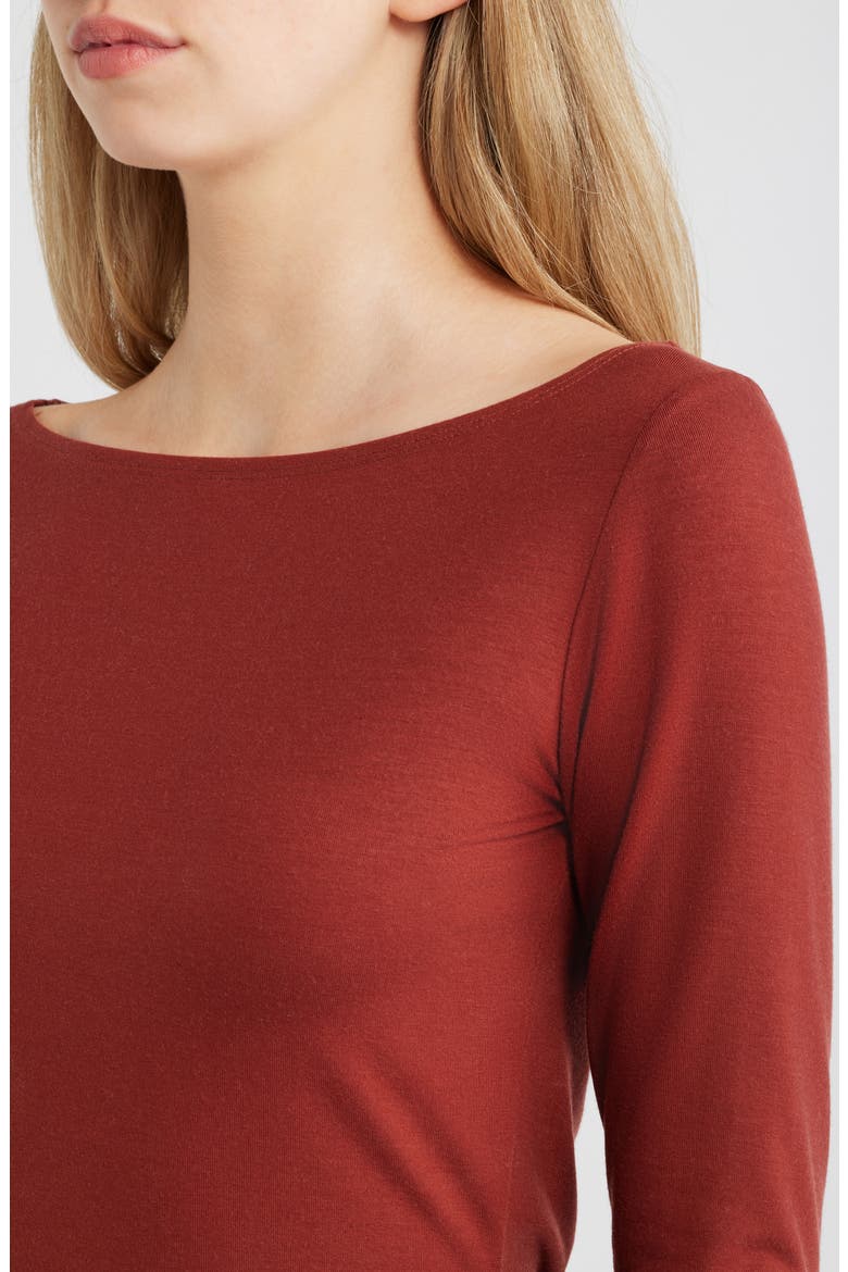 Wiley Long Sleeve Knit Top, Alternate, color, FIG JAM