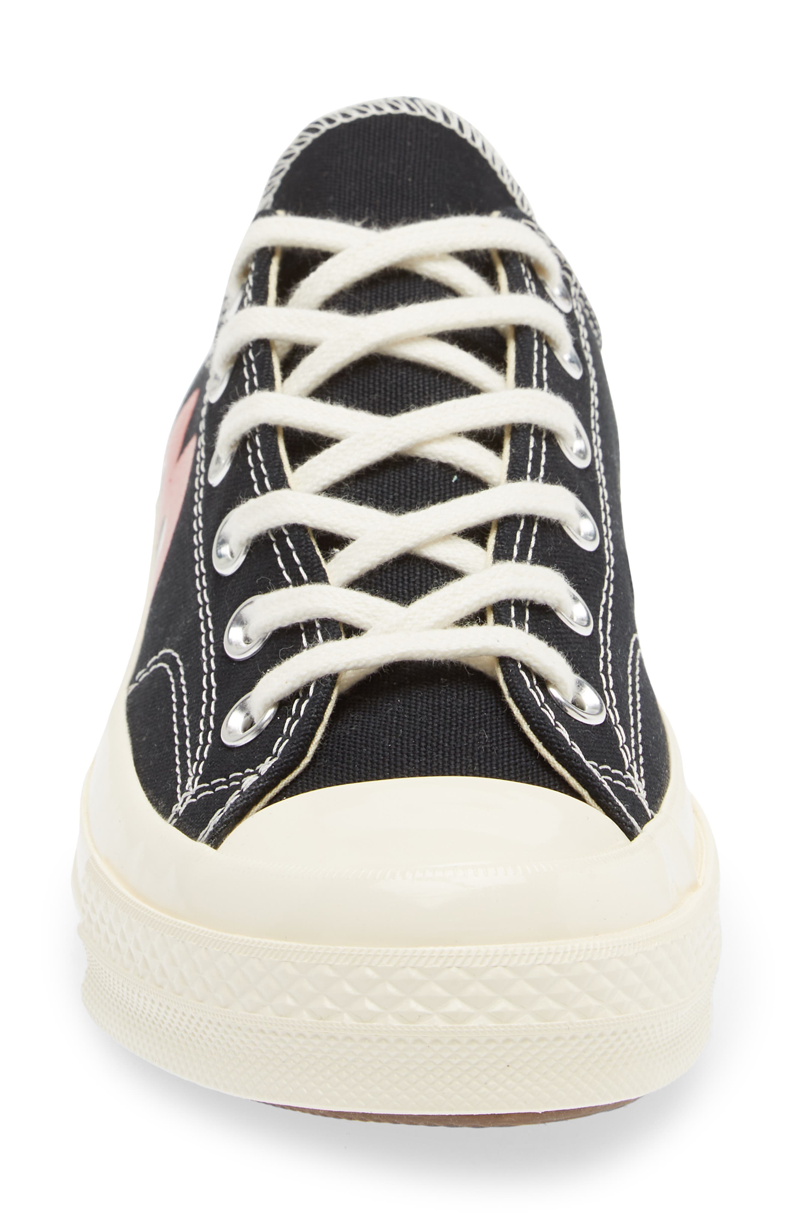 Comme des Garçons PLAY x Converse Chuck Taylor<sup>®</sup> Hidden Heart Low Top Sneaker, Alternate, color, 