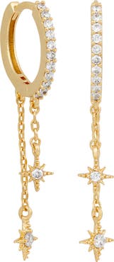 Girls Crew Skyshower Dangle Hoop Earrings