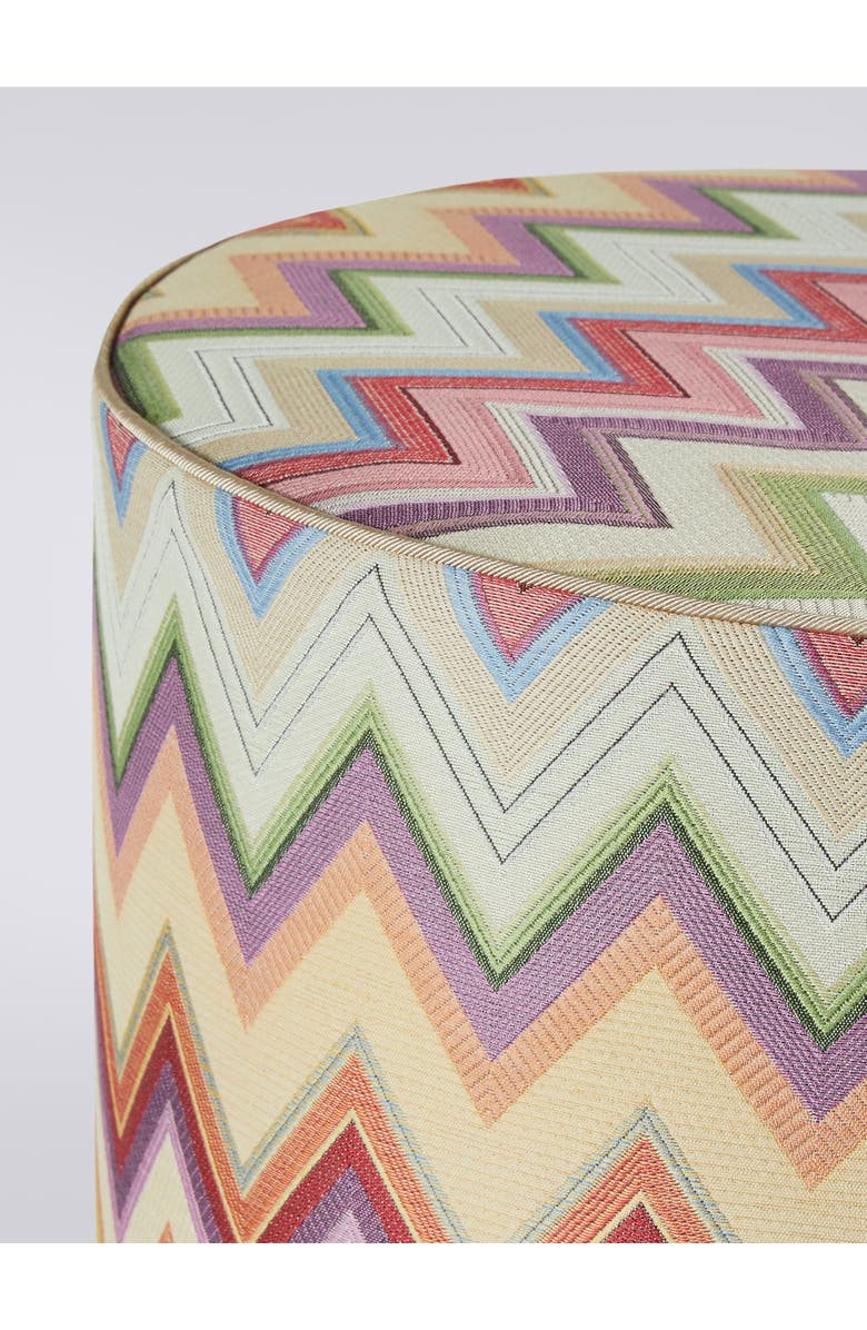 Missoni Home Agadir Cylindrical Pouffe 40x30 Cm, Alternate, color, Multicoloured