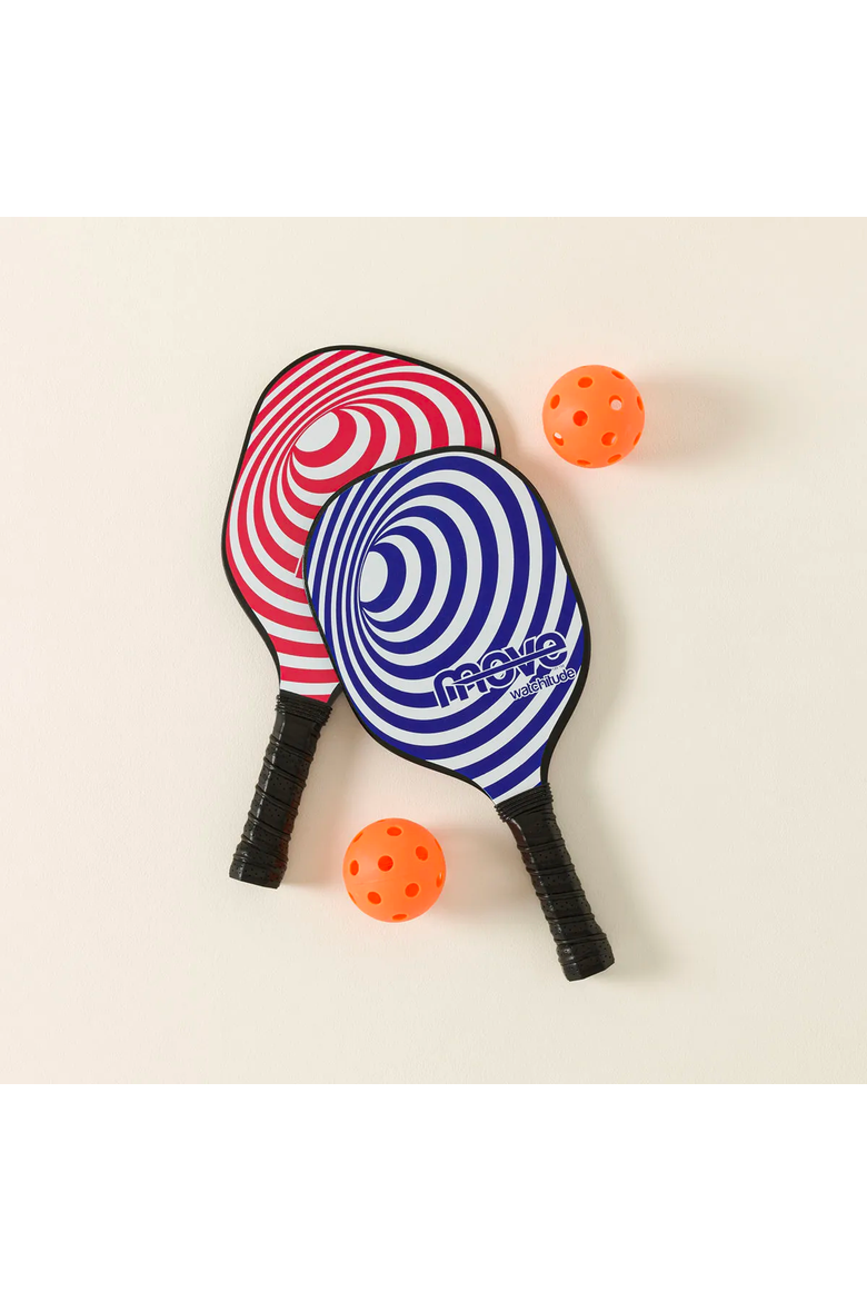 Kids Indoor/Outdoor Pickleball Set by Watchitude, Alternate, color, Blue / Red