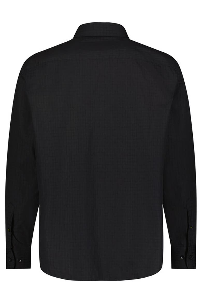 Alligator Jacquard Shirt, Alternate, color, Black