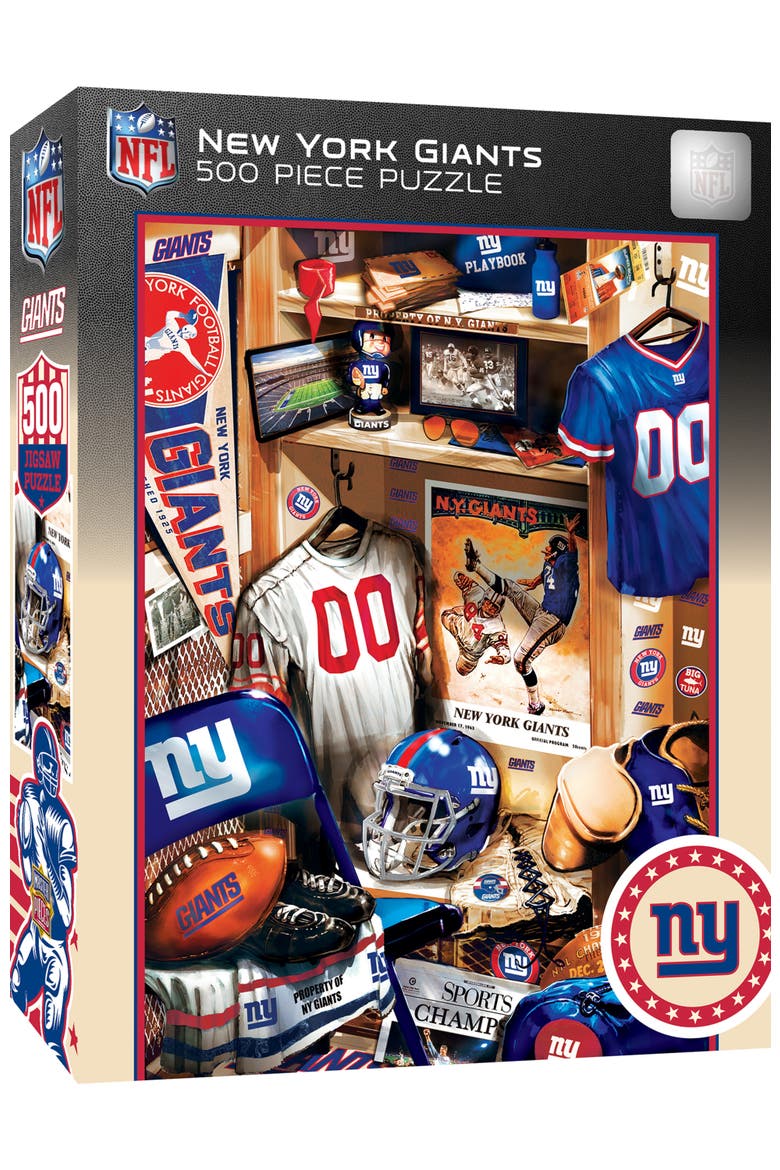 New York Giants Locker Room 500 Puzzle, Main, color, Multicolor