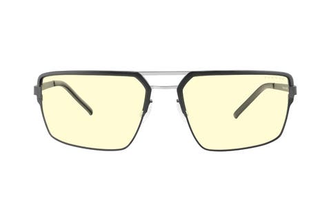 Pinnacles - Non-Prescription / Onyx/Silver / Amber