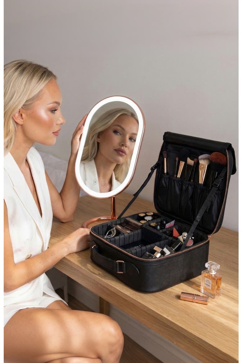 Madison Makeup Case | Black, Alternate, color, Black