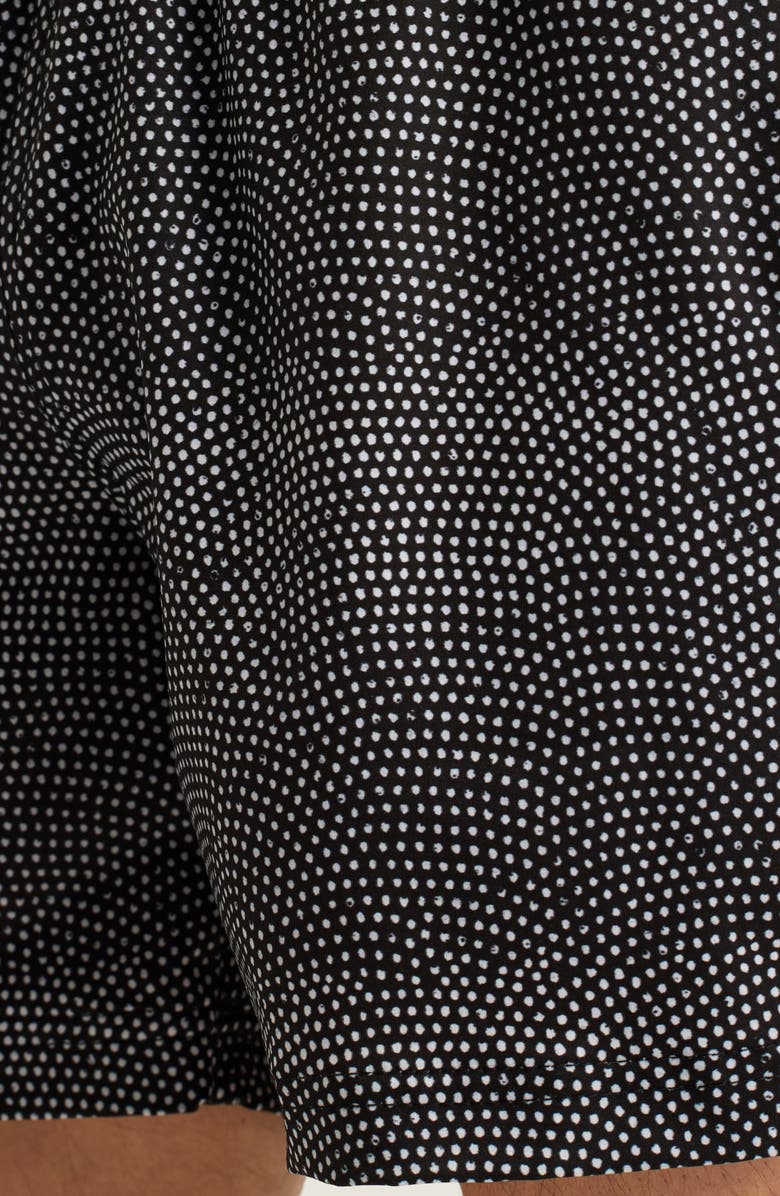 AUTO-REPLY<sup>™</sup> Sebastian Print 4-Inch Nylon Swim Trunks, Alternate, color, Black/ White Micro Dot