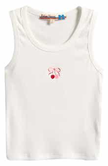 Vintage Havana Kids' Cherry Embroidered Tank Top