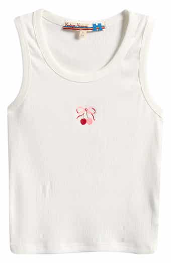 Vintage Havana Kids' Cherry Embroidered Tank Top