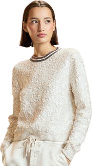 Cynthia Rowley Sequin Crewneck Sweater