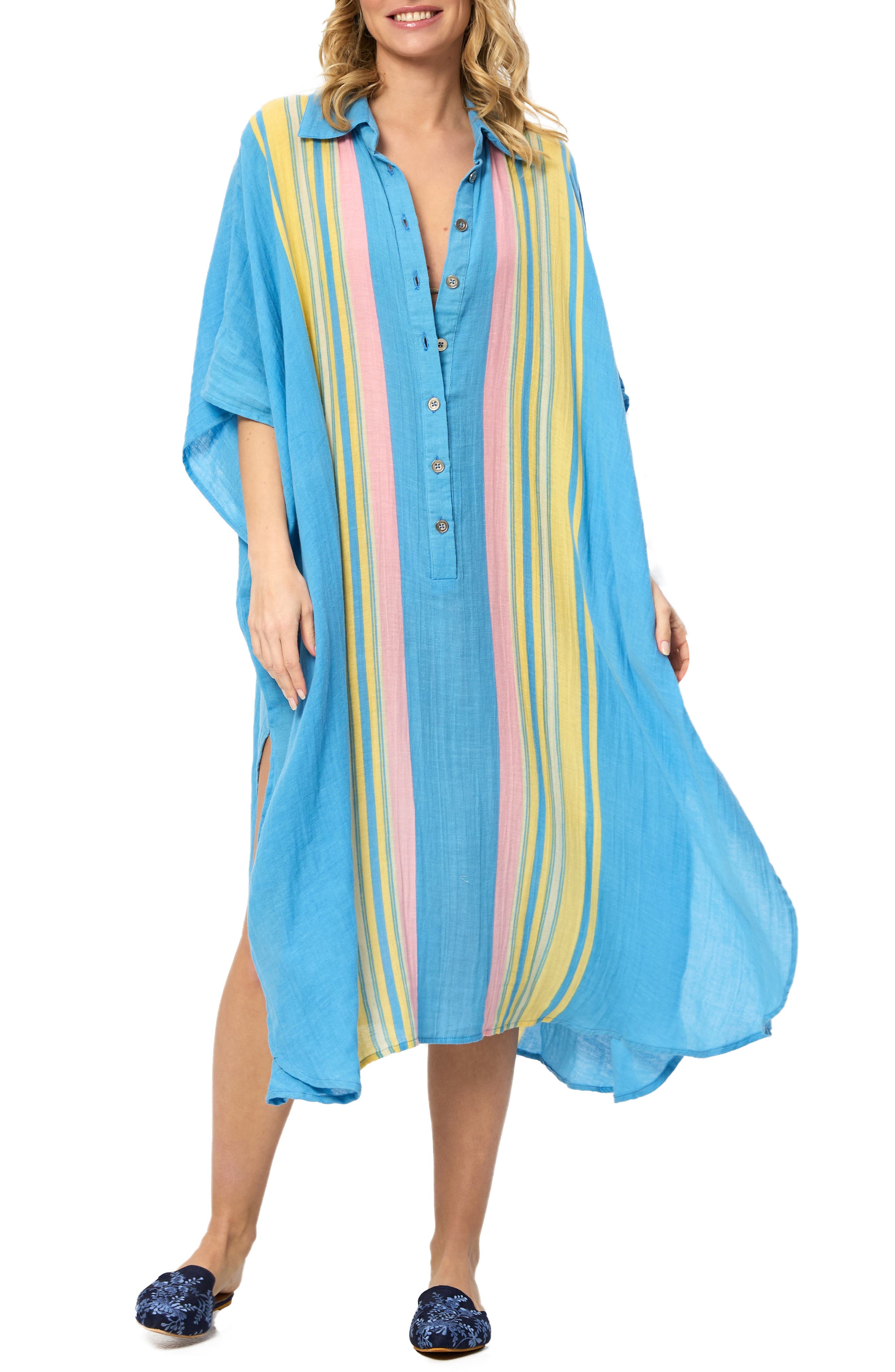 SAACHI Collar Kaftan Shirtdress