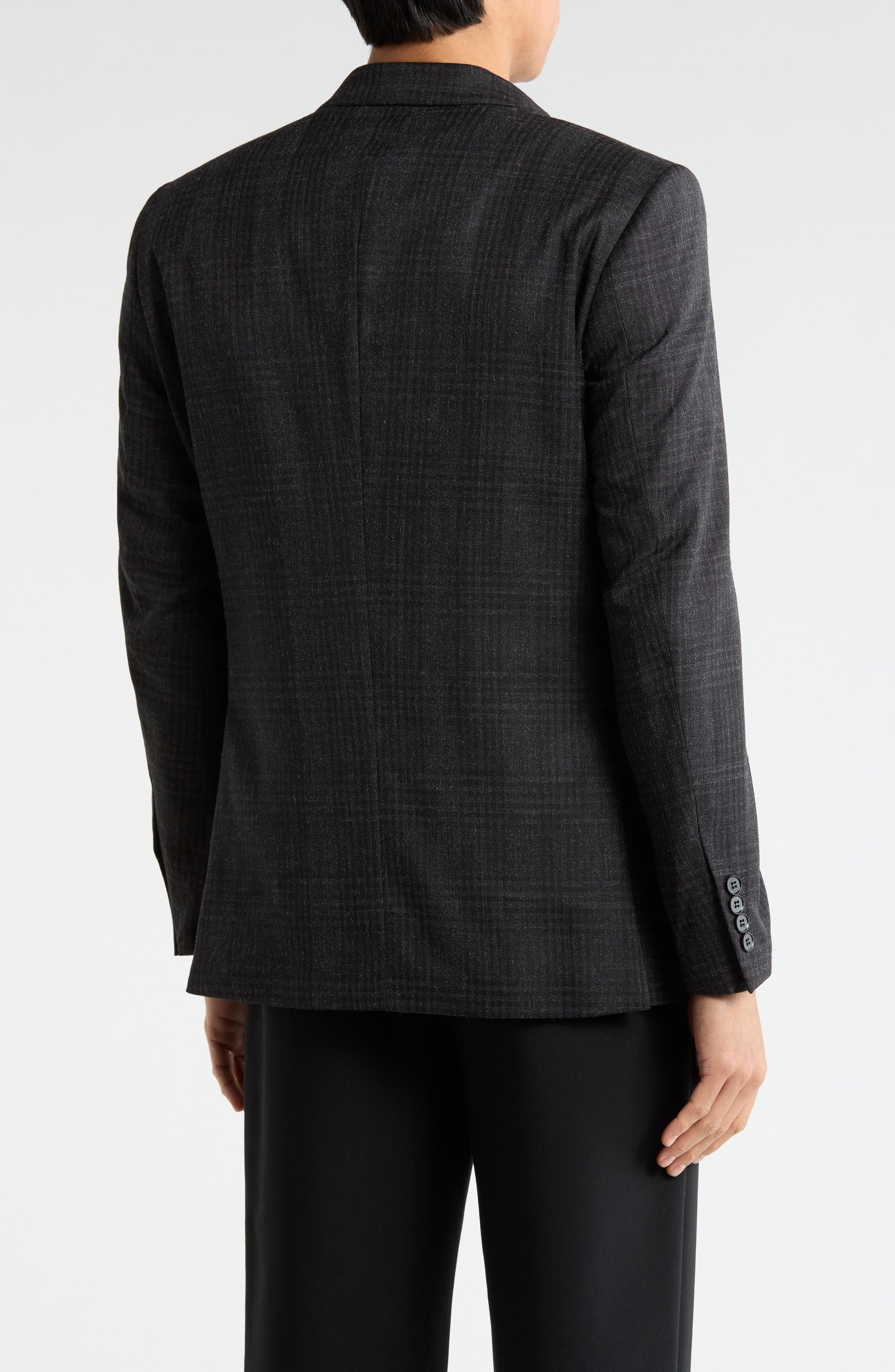 Slim Fit Solid Stretch Sport Coat - image 2
