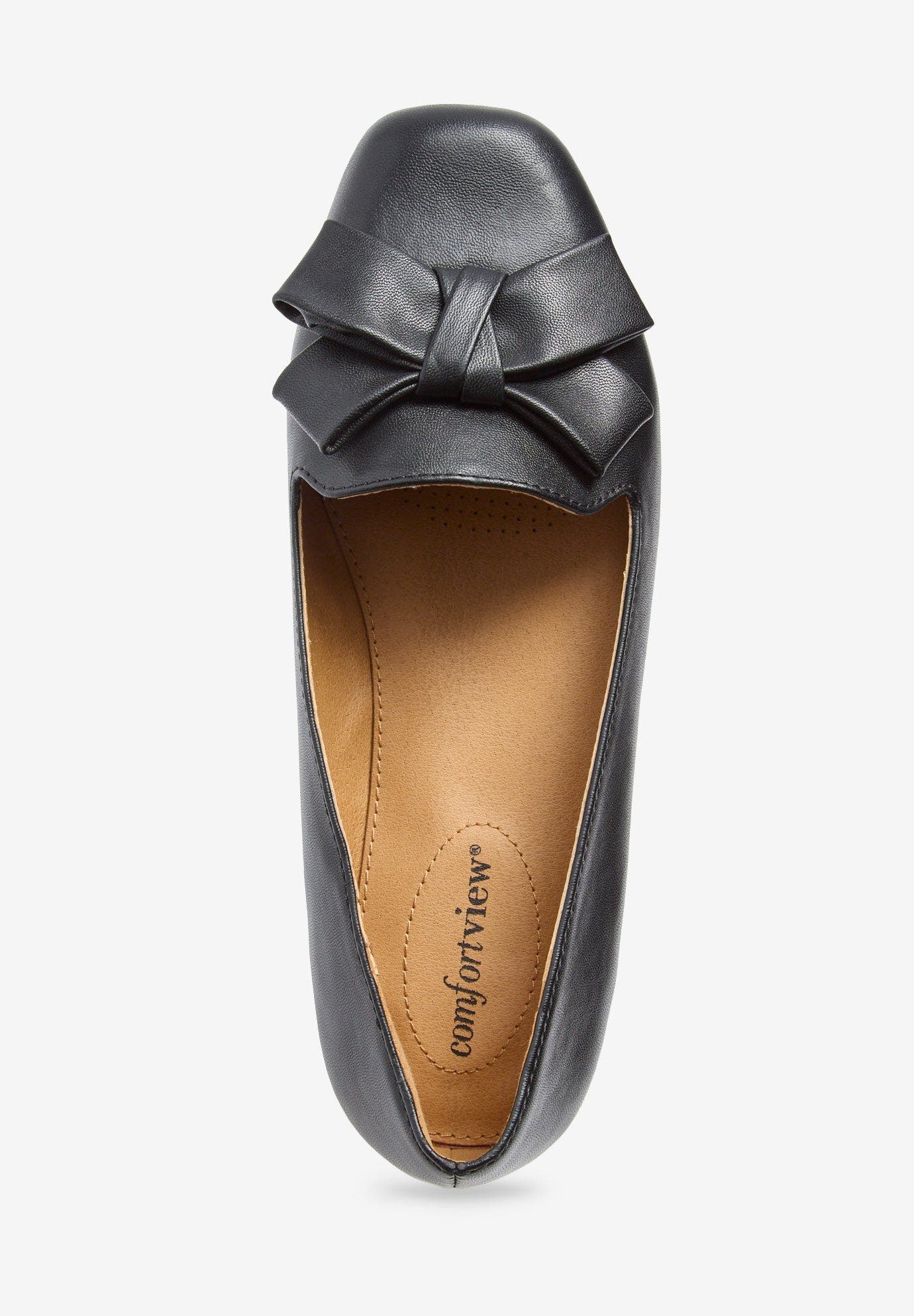 Comfortview The Rafika Slip On Flat, Alternate, color, Black