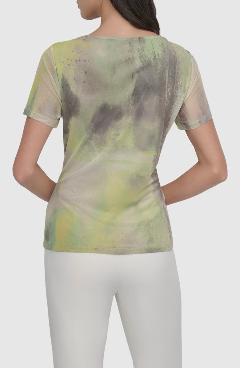 DKNY Printed Mesh Top, Alternate, color, 