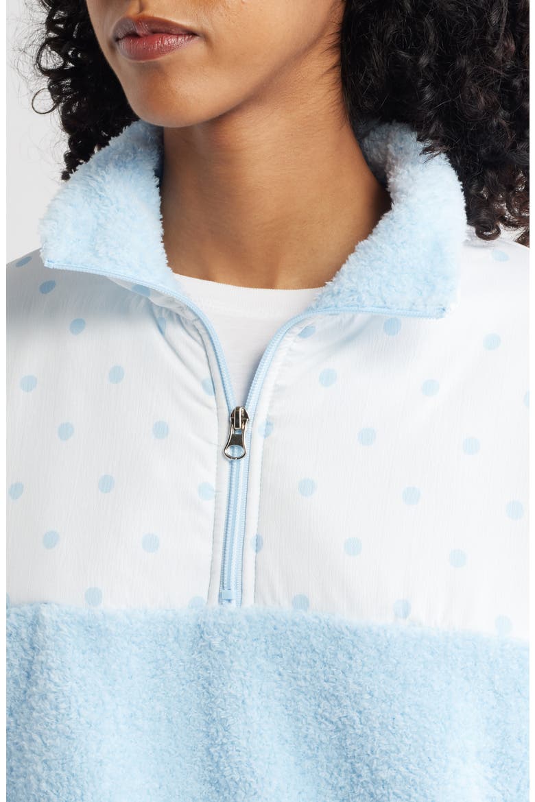 Sprinkle Aria Half Zip Fleece Pullover, Alternate, color, ICE BLUE