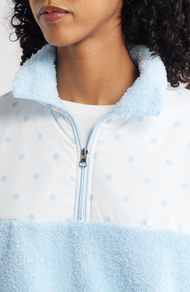 HAPPY CAMP3R Sprinkle Aria Half Zip Fleece Pullover, Alternate, color, Ice Blue