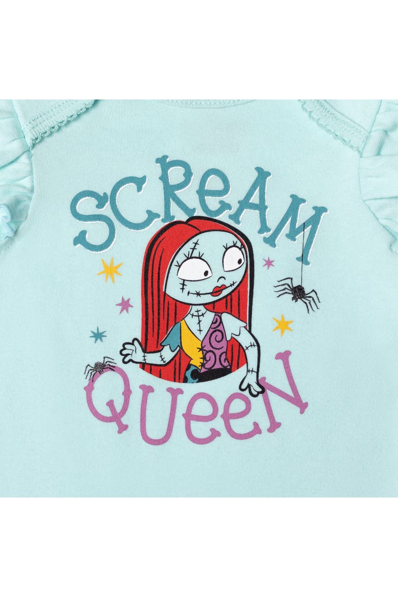 Nightmare Before Christmas 3-Piece Bodysuit and Pants Set, Alternate, color, Sally Blue