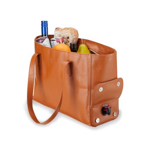 Twine Insulated Wine Tote In Brown