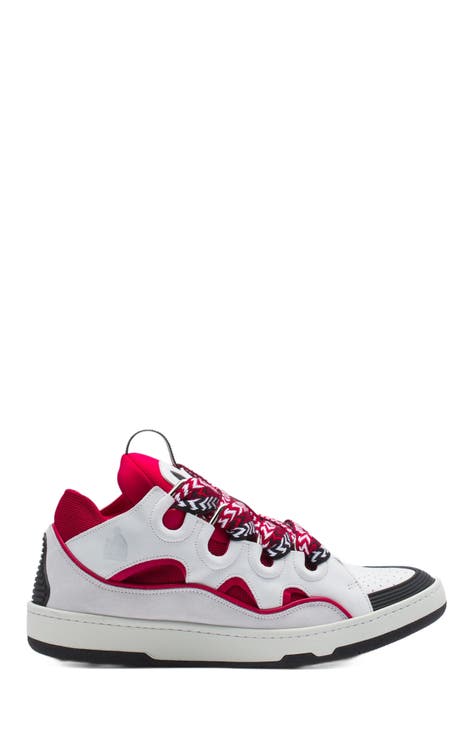 Mens red designer sneakers online