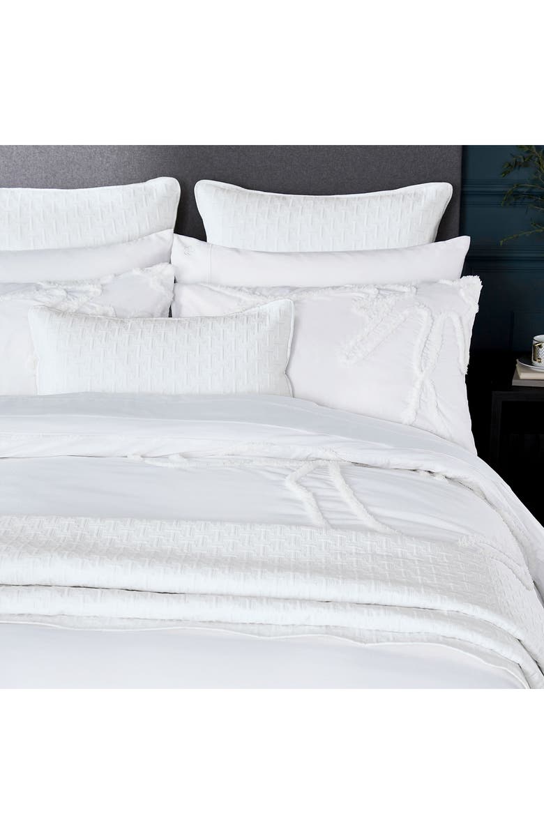 Ted Baker London 3-Piece Cotton Duvet Cover Set, Alternate, color, White