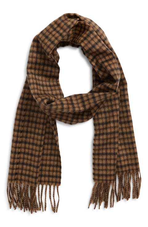 Plaid Cashmere Scarf