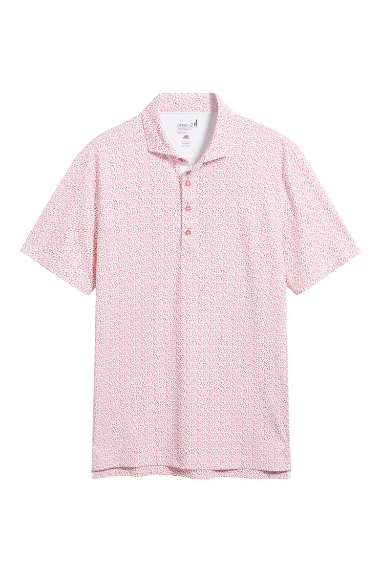 Caliente Pepper Print PREP-FORMANCE Golf Polo, Alternate, color, LOBSTER