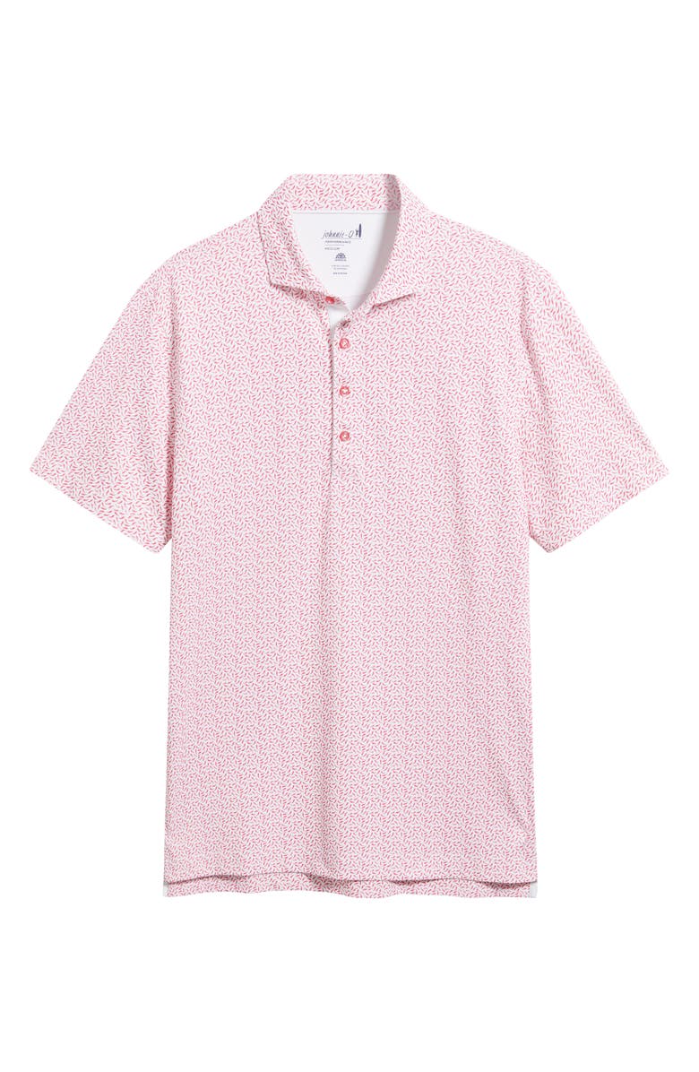 johnnie-O Caliente Pepper Print PREP-FORMANCE Golf Polo, Alternate, color, Lobster