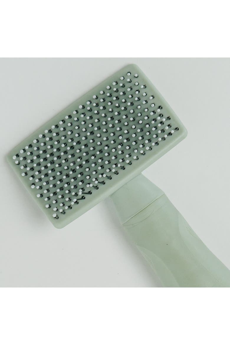 Soft Slicker Pet Brush, Sage Green, Dog & Cat Grooming Tool, Alternate, color, Green