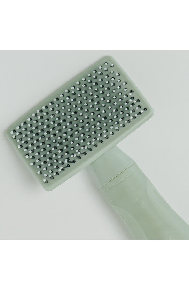 Dexypaws Soft Slicker Pet Brush, Sage Green, Dog & Cat Grooming Tool, Alternate, color, Green