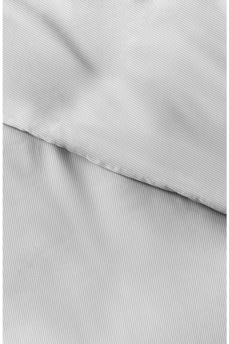 Home Spun Premium Ultra Soft Pinstriped Pattern 3-Piece Duvet Cover Set, Alternate, color, LIGHT GRAY
