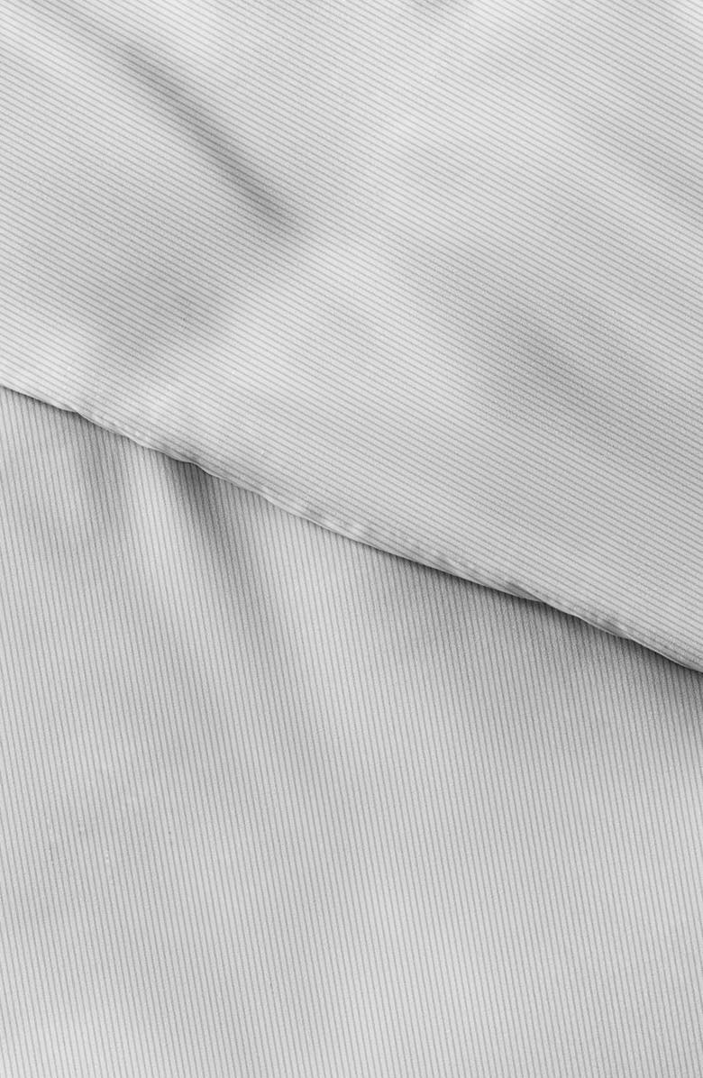 HOMESPUN Home Spun Premium Ultra Soft Pinstriped Pattern 3-Piece Duvet Cover Set, Alternate, color, Light Gray