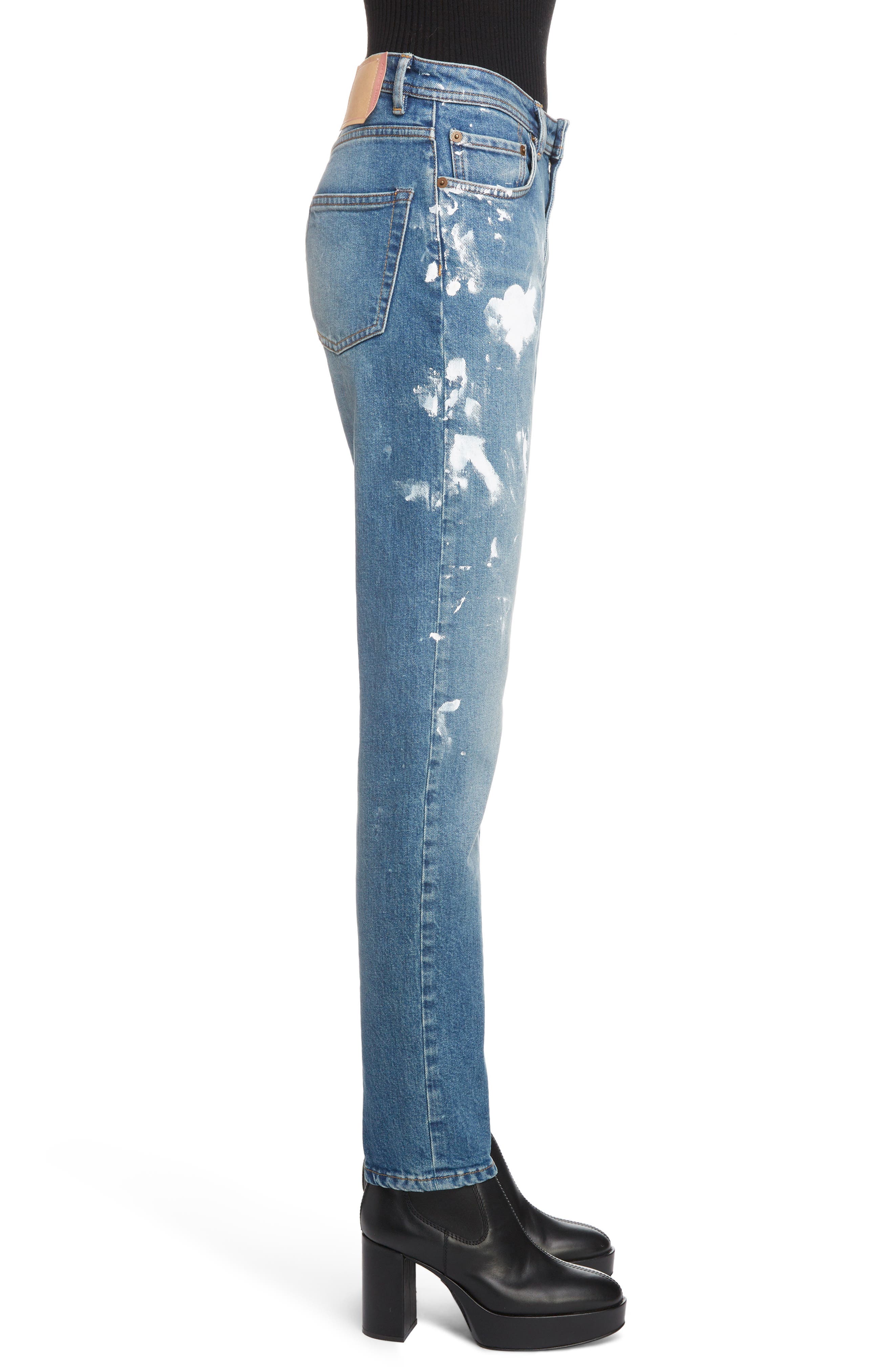 Acne Studios Paint Splatter Jeans (Women) | Nordstrom