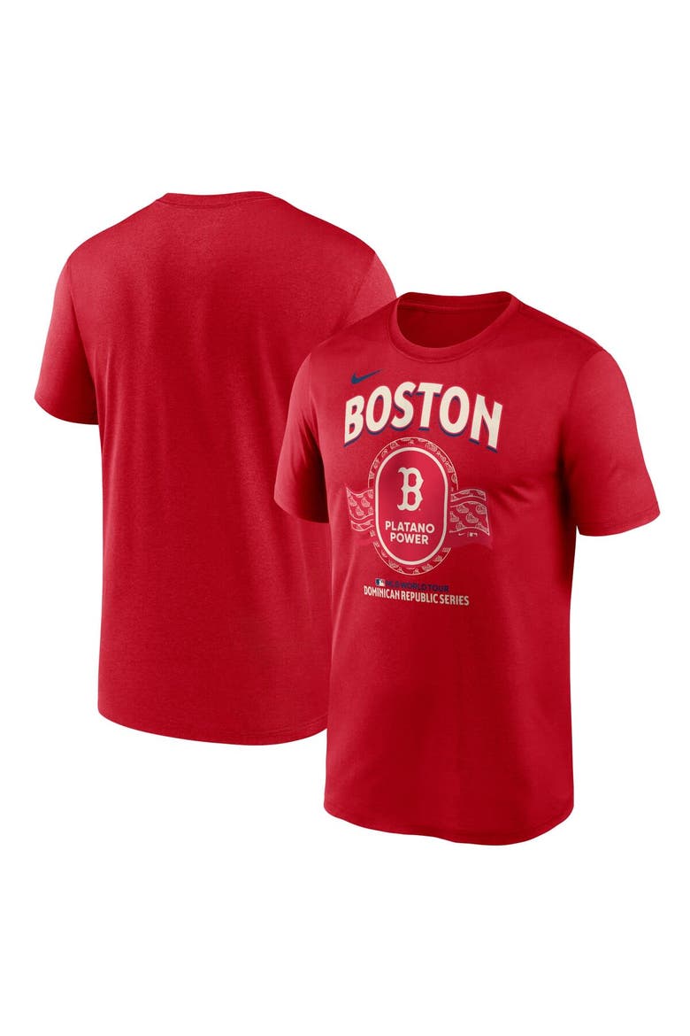 Men's Nike Red Boston Red Sox Dominican Republic Series Legend T-Shirt, Alternate, color, Red