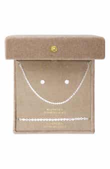 3-Piece CZ Tennis Jewelry Set