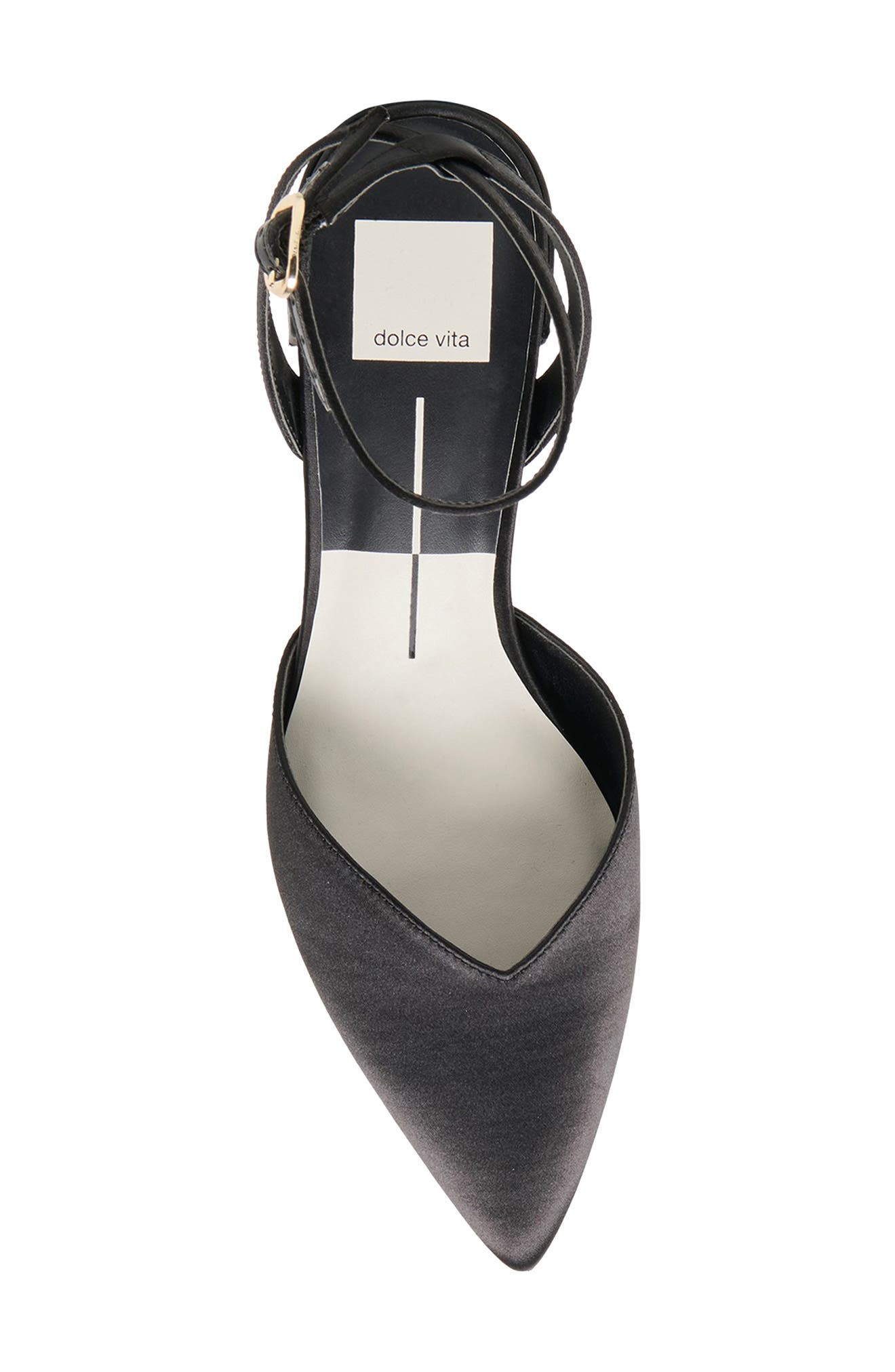 Dolce Vita Carrey Pointed Toe Pump, Alternate, color, Onyx Satin