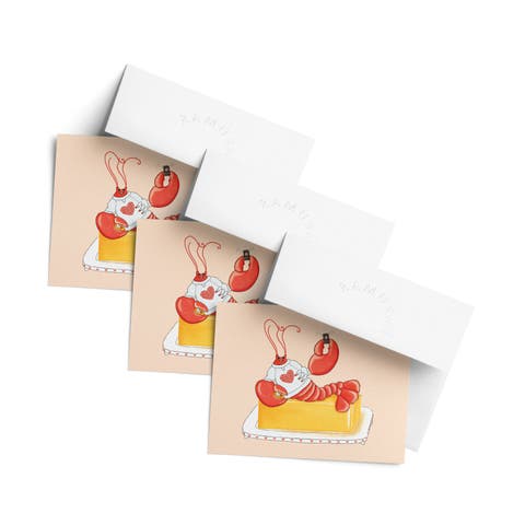 Valentine
s Day Friendship Greeting Card Pack Sets, 
Lobster Buttah Call
 (3 ct)