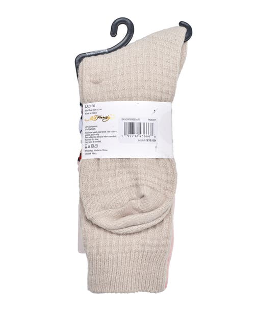 Ed Hardy Womens Floral Skull Slouchy Sock 2-pack In Multi