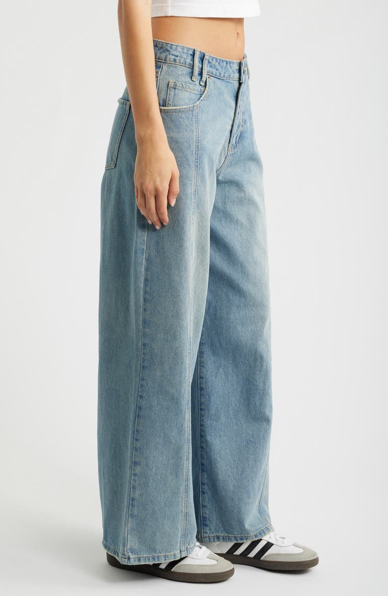YMI Relaxed Extra Baggy Wide Leg Jeans, Alternate, color, Medium Blue