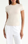 Theory Tiny Stretch Cotton Crop T-Shirt
