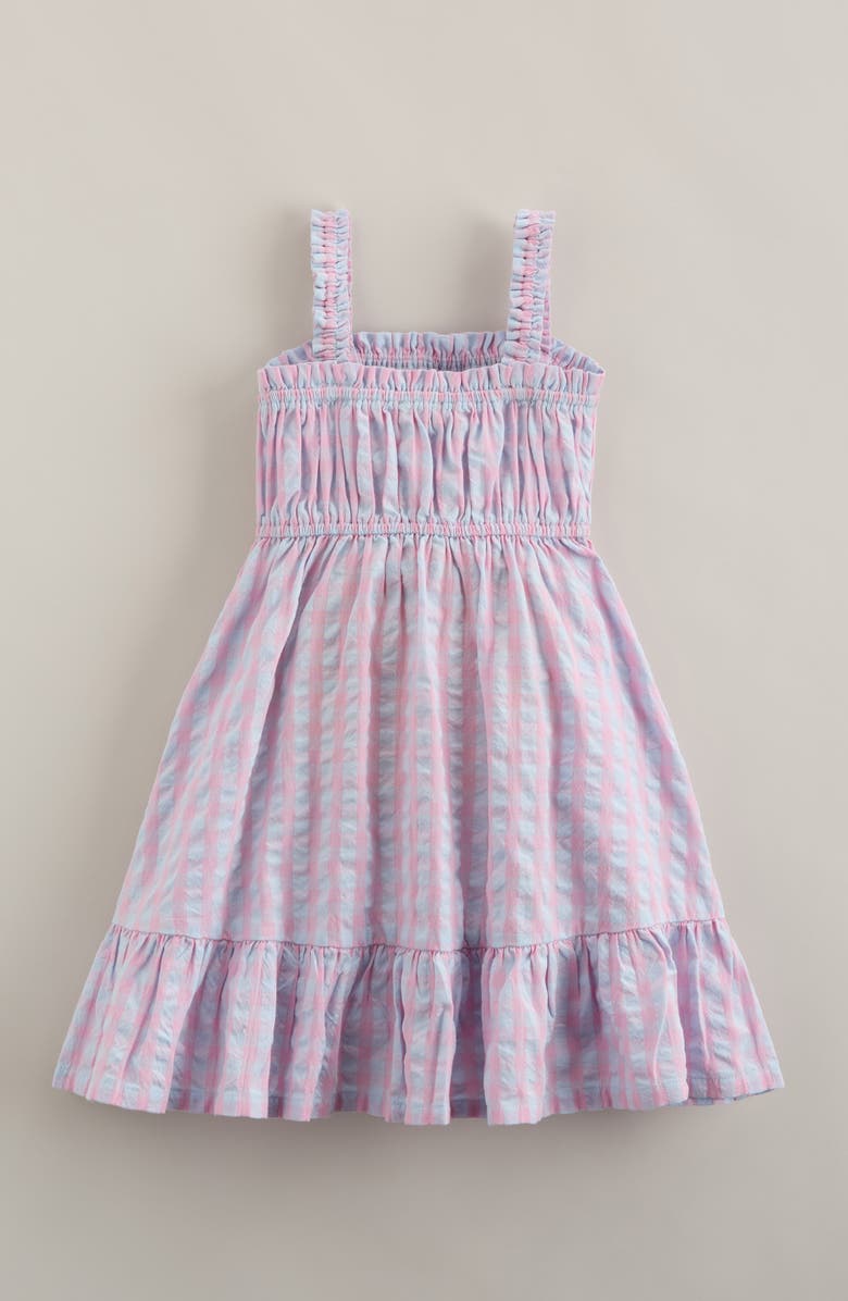 Tucker + Tate Kids' Ruffle Seersucker Sundress, Alternate, color, Blue Delicate Colette Check