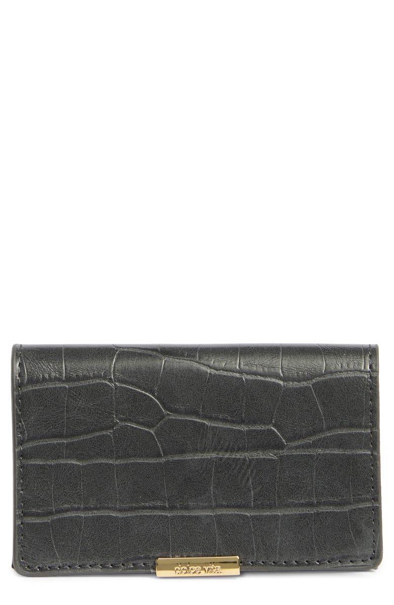 Dolce Vita Mini Me Faux Leather Wallet, Main, color, Grey
