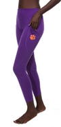 ZOOZATZ Women's ZooZatz Purple Clemson Tigers Pocketed Leggings