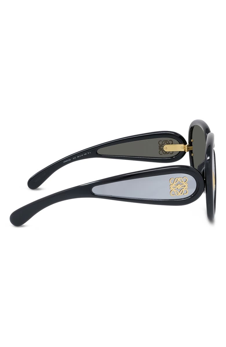 Loewe Anagram 65mm Oversized Pilot Mask Sunglasses, Alternate, color,