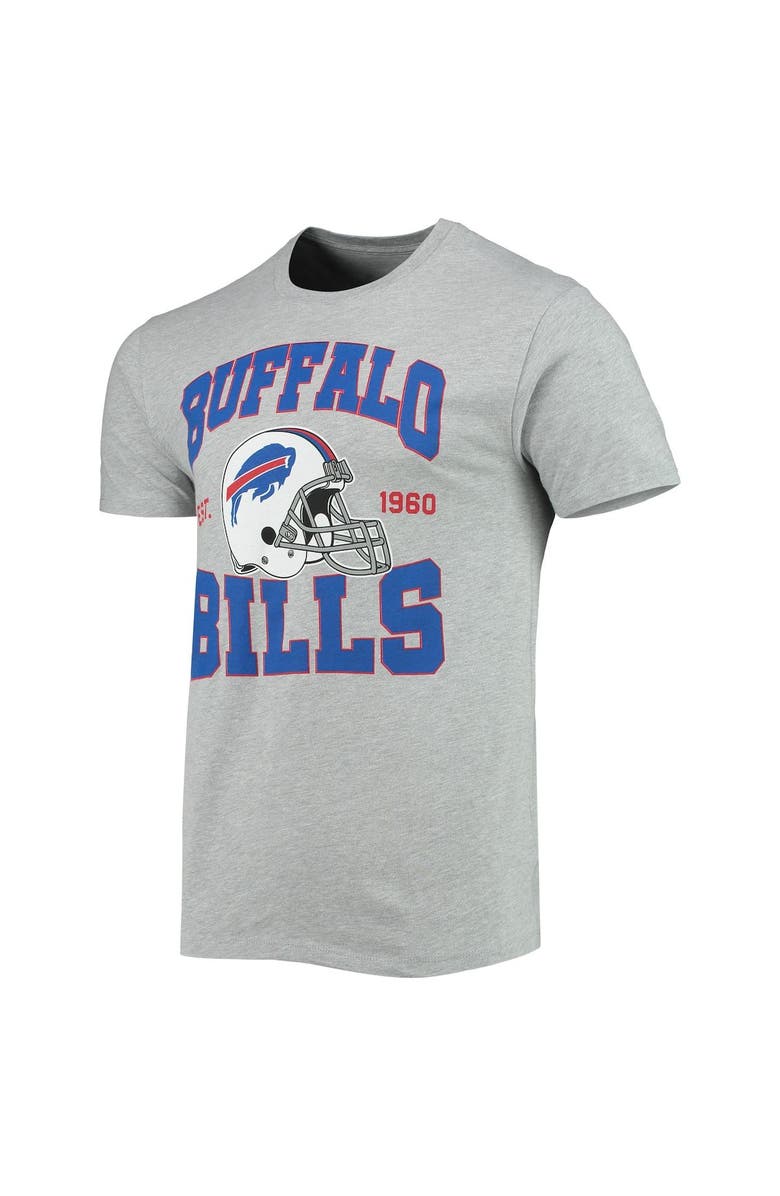 Junk Food Men's Junk Food Heathered Gray Buffalo Bills Helmet T-Shirt, Alternate, color, 