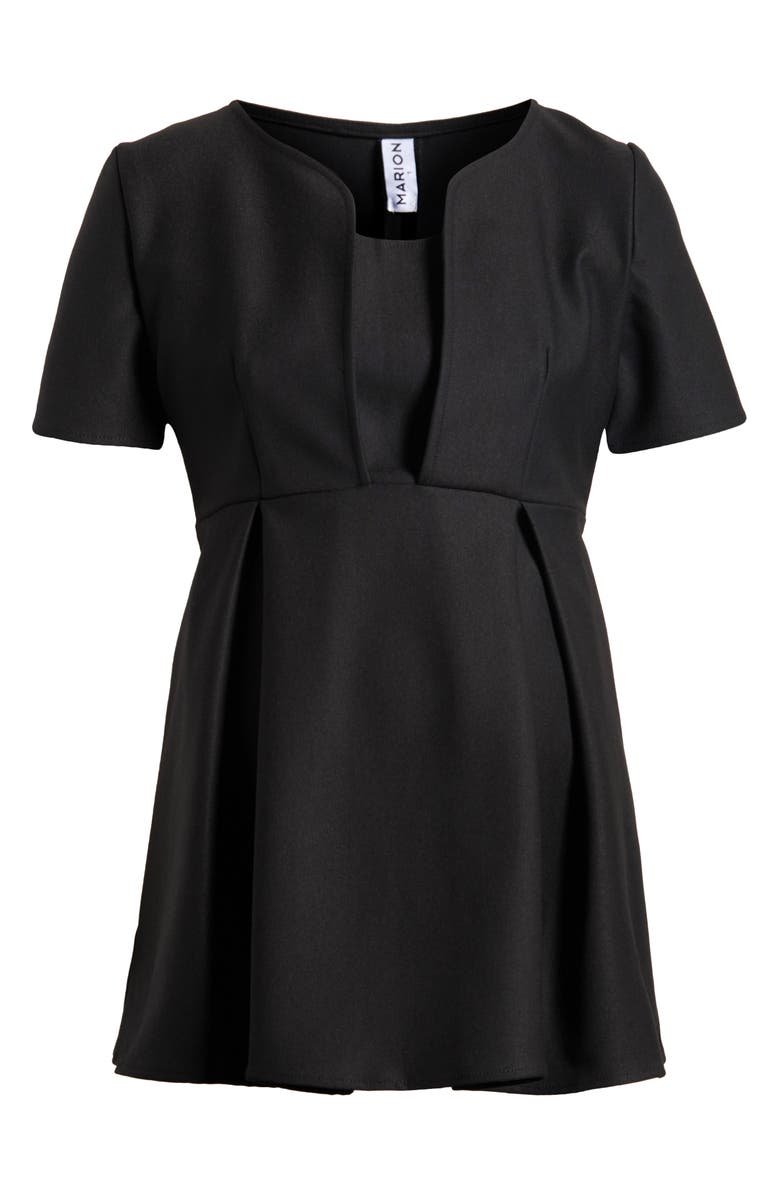 Marion Short Sleeve Short Maternity Top, Alternate, color, 