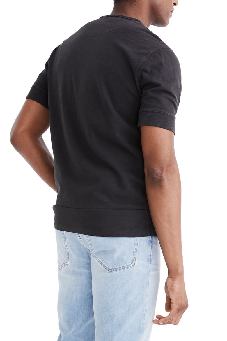 Garment Dye Henley T-Shirt, Alternate, color, CLASSIC BLACK