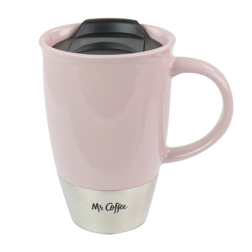 Mr Coffee Mr. Coffee Coffee14 oz Stoneware Assorted Travel Mug Set Of 3 In Blue