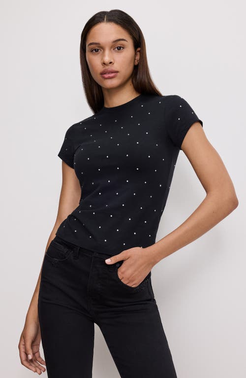 GOOD AMERICAN GOOD AMERICAN CRYSTAL BABY TEE