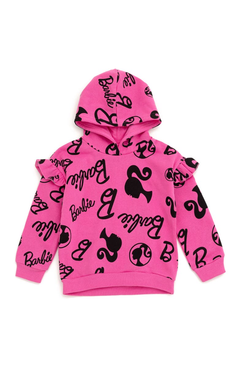 Barbie Hoodie & Leggings Set, Alternate, color, Pink / Black